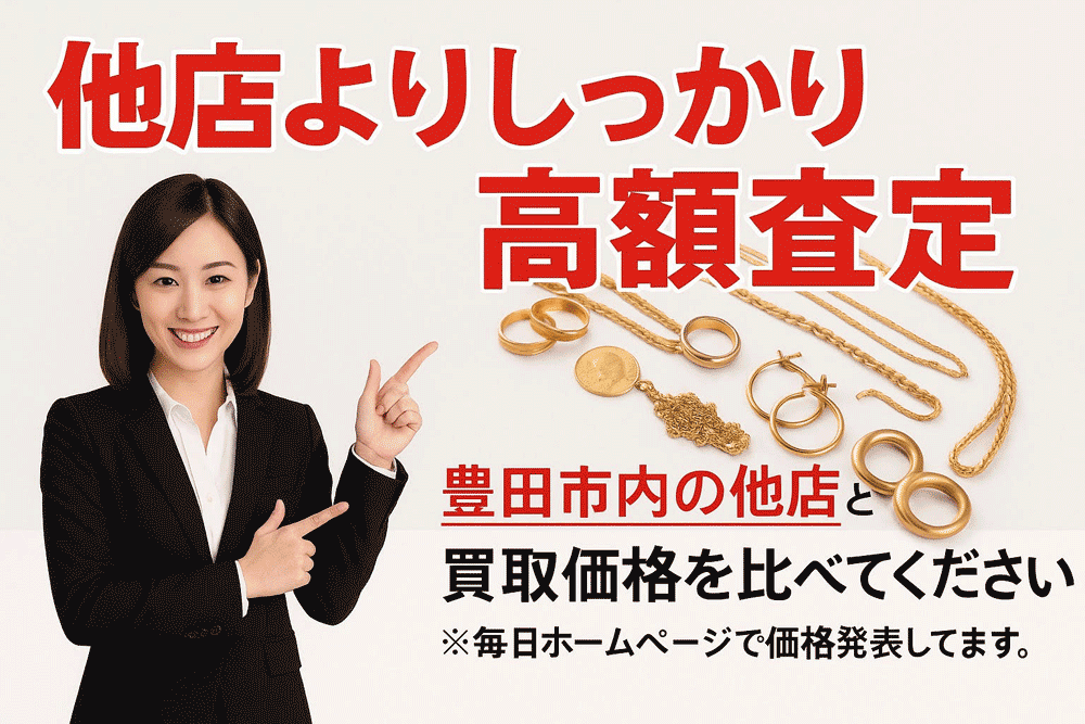 【豊田市からご来店】ブランド・貴金属の高価買取店は質屋のパウン